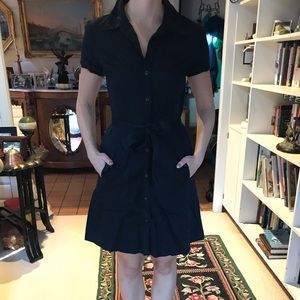 Black Banana Republic Button Down Dress